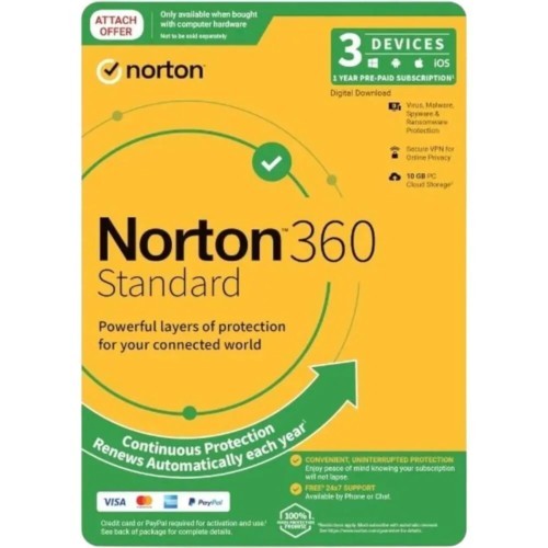 Norton 360 STD 3Dev 1Yr Oem