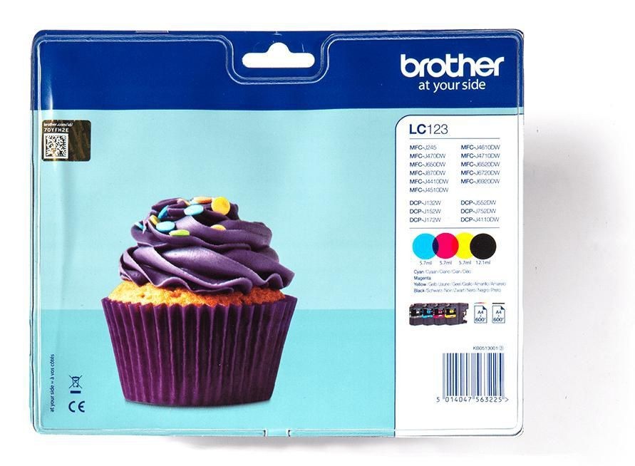 Brother LC123 Value BP Ink & DR Sec