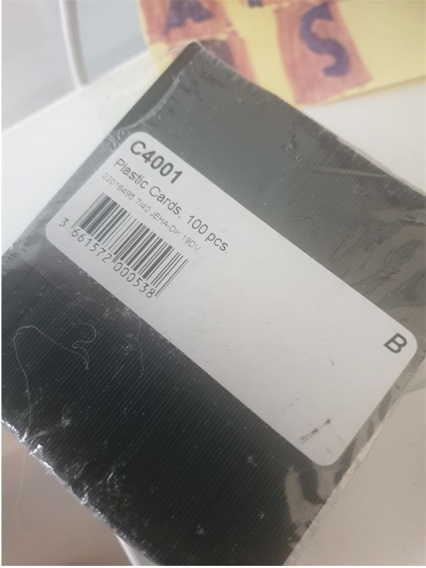 Evolis 100 Cards C4001 Black Matt
