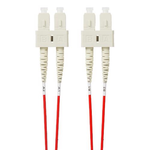 4Cabling 5M SC-SC Om4 Multimode Fibre Optic Patch Cable: Red