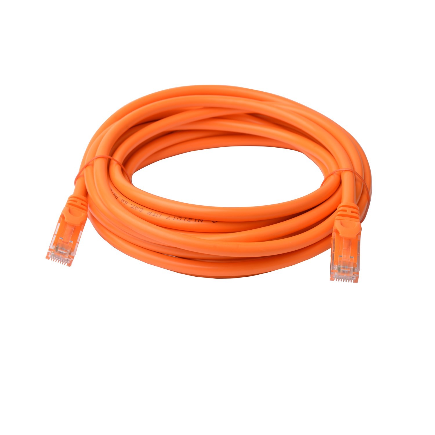 8Ware Cat 6A Utp Ethernet Cable, Snagless  - 5M Orange