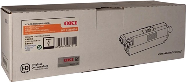 Oki 44469805 Original LED Toner Cartridge - Black Pack