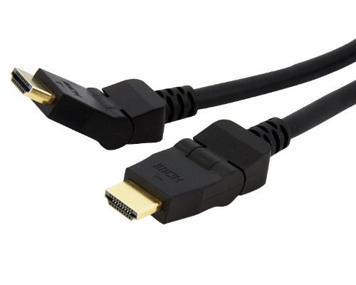 Astrotek Hdmi Cable 2M - V1.4 19 Pins Type A Male To Male 180 Degree Swivel Type 30Awg Gold Plated Nylon Sleeve RoHS ~Cbat-Hdmi-Mm-2