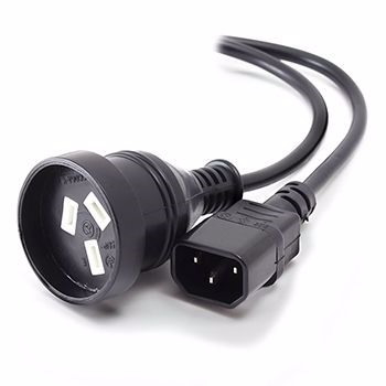 Power Cord Adapter for Aus Plug Devices - Length 1.5m - IEC C14 to Aus GPO 