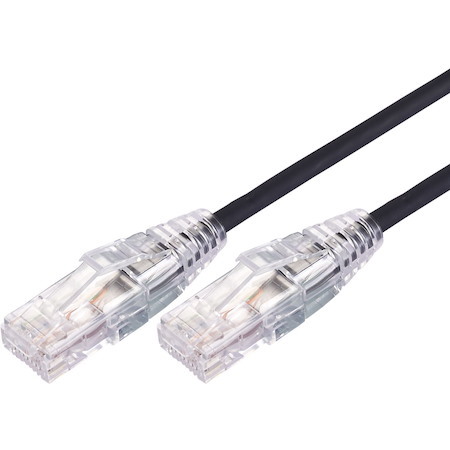 Comsol 2M RJ45 Cat 6A Ultra Thin Patch Cable - Black
