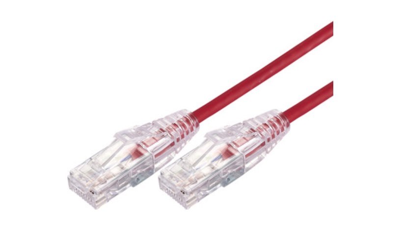 Comsol 3M RJ45 Cat 6A Ultra Thin Patch Cable - Red