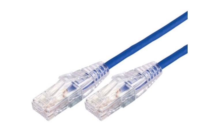 Comsol 5M RJ45 Cat 6A Ultra Thin Patch Cable - Blue