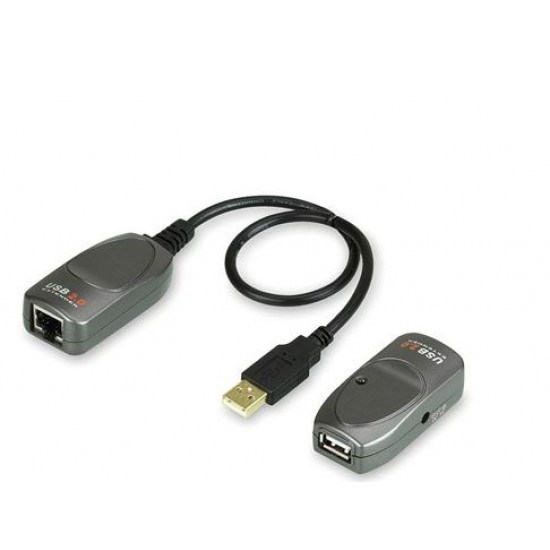 Aten Usb 2.0 Cat 5 Extender With Ac Adapter, Up To 60M, Support 480Mbps (Usb 2.0), 12Mbps/1.5 MBPS (Usb 1.1) - [ Old Sku: Uce-260 ]