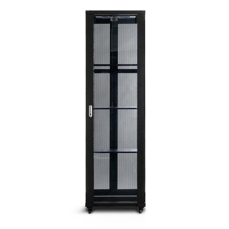 Serveredge 42Ru Fully Assembled Free Standing Server Cabinet - 600W X 600D X 2062HIncludes:Lockable Front Glass DoorLockable Dual Rear Mesh DoorsLockable Split Side Panels1 X 8 Way Pdu1 X 4 Way Roof M