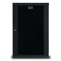 Serveredge 18Ru Fully Assembled Swing Frame Hinged Wall Mounted Cabinet - 600W X 700D X 903.4H Includes:Toughened Glass DoorQuick Release Lockable Side PanelL-Shaped RailsCut Out Slots For Fans20 X Ca