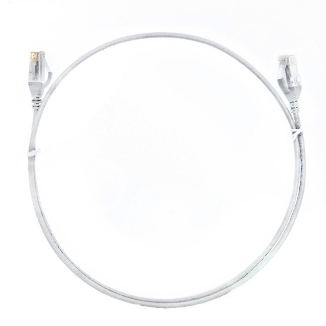 4Cabling 2M Cat 6 Ultra Thin LSZH Ethernet Network Cables: White