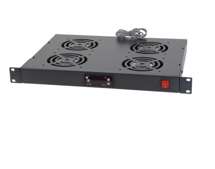 RFK1003TC 1RU RACK MOUNT FAN TRAY WITH TEMPERATURE CONTROL