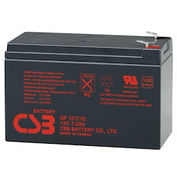 GP1272F2 - CSB Battery 12V 7.2AH Battery (5 Years Design Life General Purpose) F2 Top Terminal Battery, 1 Year Warranty