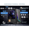 Antec DP301M Matx, Argb Front Led, Tempered Glass Side, Up To 6X 120MM Fans, Dust Filter, Gaming Case. 2 Years Warranty