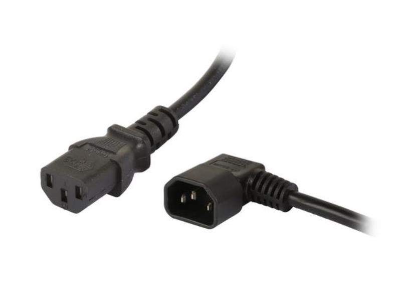 BDC421-2 - Extension Power Cord IEC C13 to Right Angled IEC C14 2m