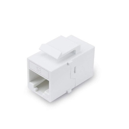 Serveredge Universal Cat6A Utp RJ45 Modular Keystone Coupler - White