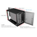 6RU 19" Wall Mount Rack 600W x 800D 316 Stainless Steel with Front and Rear Doors and Fan, Vent & Hoods fitted