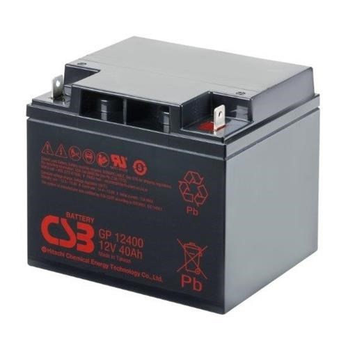 GP12400 - CSB Battery 12V 40AH  (5 Years Design Life General Purpose) M6 Terminal, 1 Year Warranty 