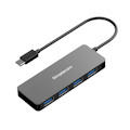 Simplecom CH320 Ultra Slim Aluminium Usb 3.1 Type C To 4 Port Usb 3.0 Hub