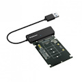 Simplecom Sa225 Usb3.0 To Msata + M.2 (NGFF B Key) 2 In 1 Combo Adapter