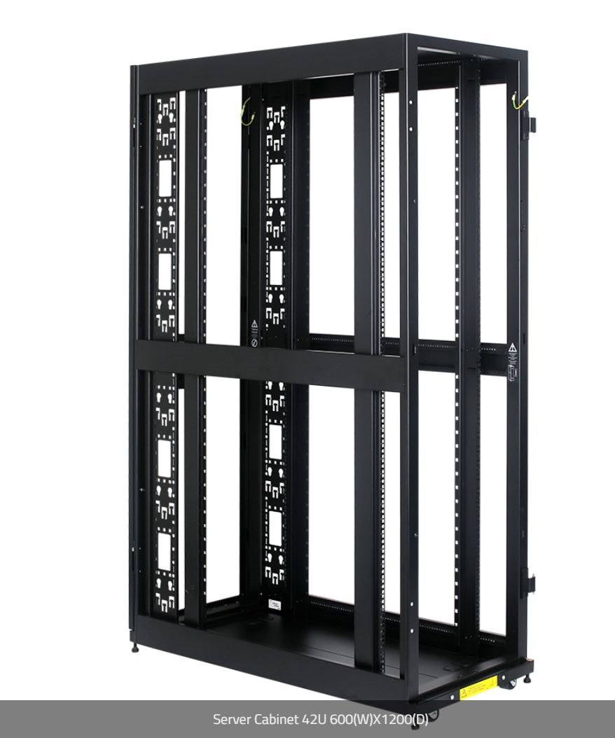 SCB0342U612C - Shark Rack Server Cabinet 42RU, 600W x 1200D Black 