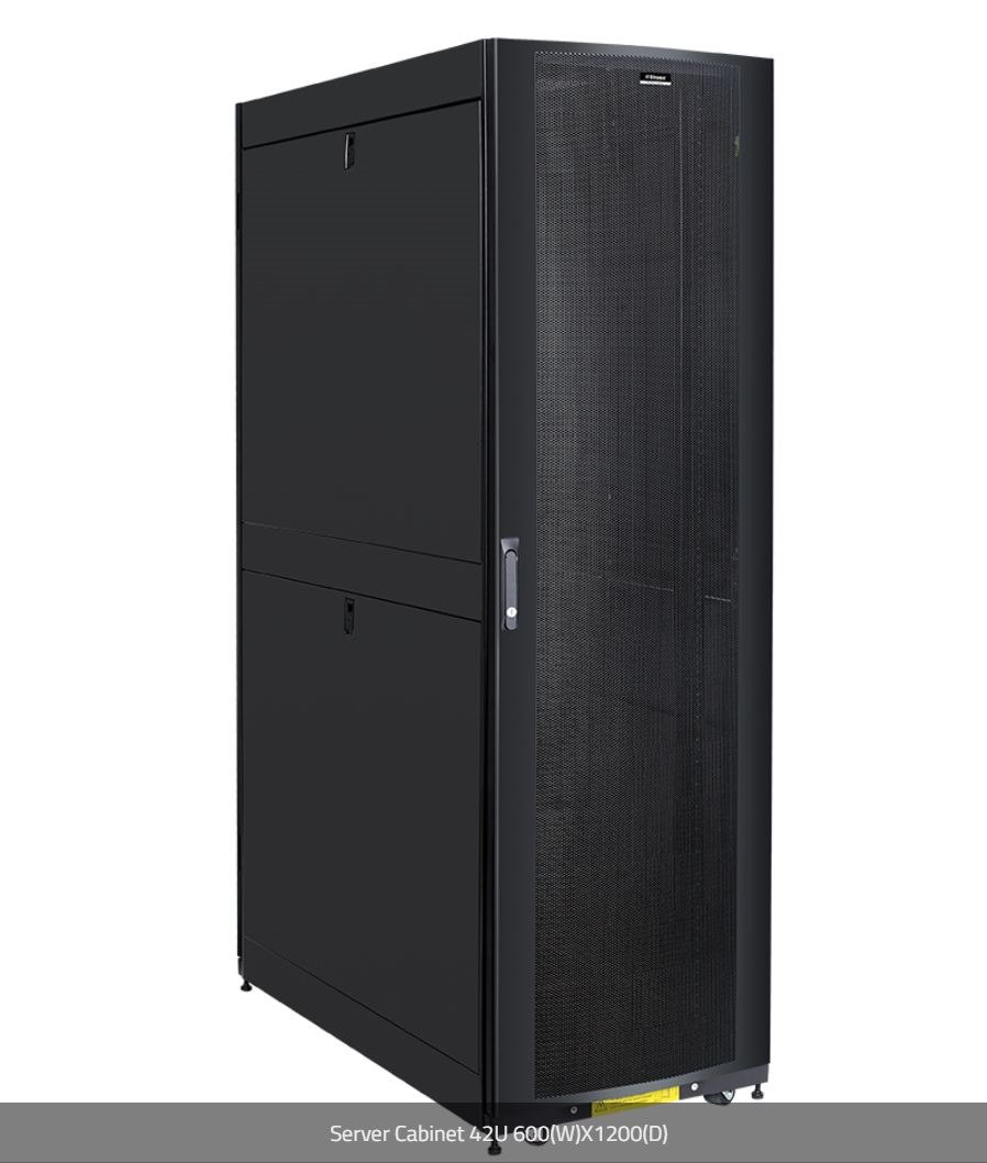 SCB0342U612C - Shark Rack Server Cabinet 42RU, 600W x 1200D Black 