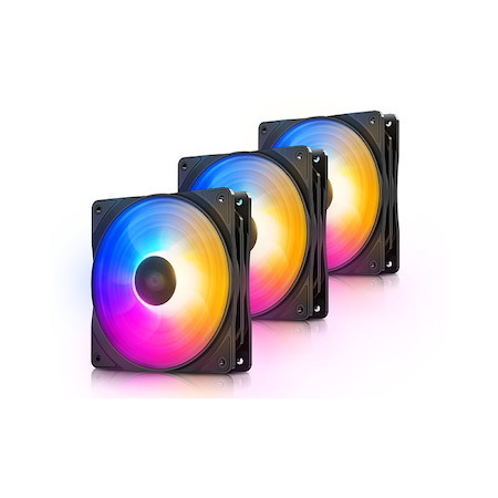 Deepcool RF120 FS (3 In 1) Led Fan 120MM Preset Purple/Blue/Orange Led Combination