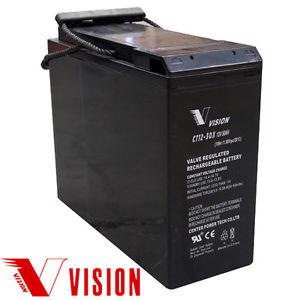 Vision Battery CT12-50X 12V 50 Ah CT Series (Front Terminal)