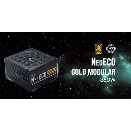 Antec Ne 850W 80+ Gold, Fully-Modular, 1X Eps 8Pin, 120MM Silent Fan, Japanese Caps, Atx Power Supply, Psu, 7 Years Warranty