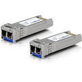 Ubiquiti UFiber SFP+ Single-Mode Fiber Module, 10 GBPS, 10KM Distance, 2-Pack