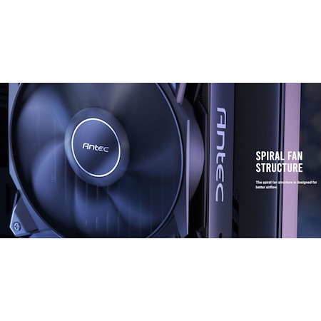 Antec Storm 120MM PWM FDB Fan, High Airflow 66.56 CFM, Air Pressure 2.7, Noise Level 25.8. Woven Cable, PMW Daisy Chain Design, 3 YRS Warranty
