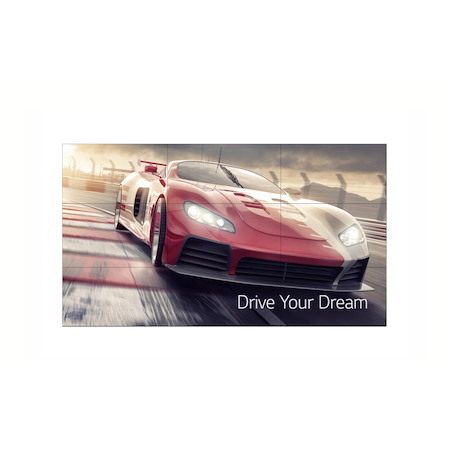 LG Video Wall (VM5J) 55" FHD Led, 500Nits, Hdmi, Dvi, DP, Bezel(1.3Mm T/L,0.44MM R/B), 3YR