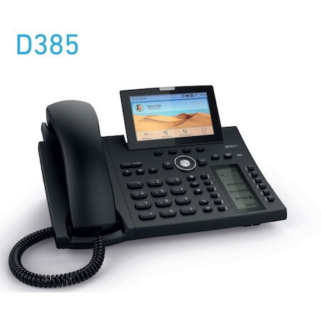 Snom D385 12 Line Ip Phone, Sip Desktop Phone Colour, SmartScreen, Sensor Hook Switch, Bluetooth, Usb