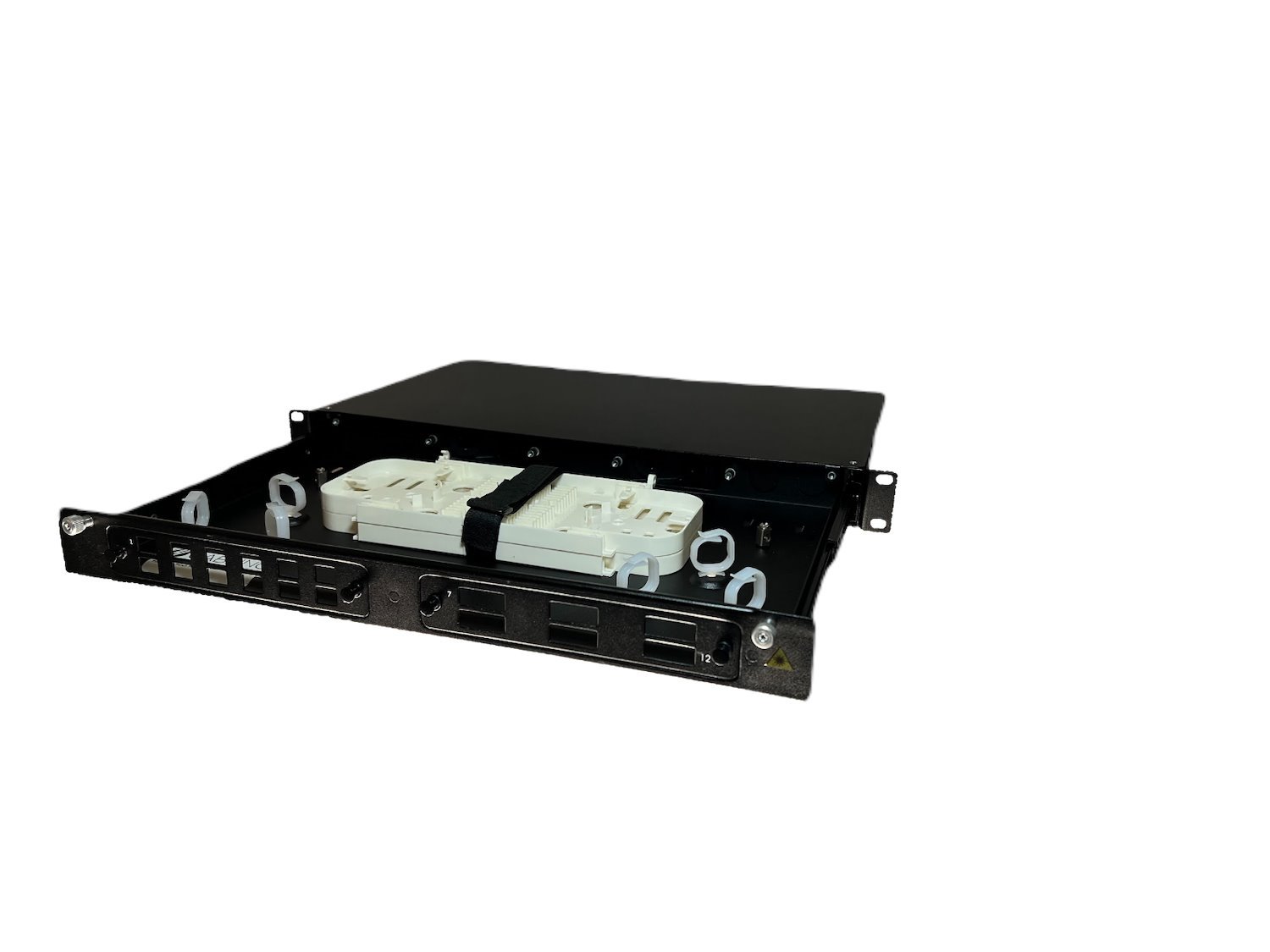 4Cabling 4C | 1Ru Sliding Fobot | 24/48 Port Rack Mount Fibre Optic Patch Panel | Rodent Proof Fobot W/ Splice Tray