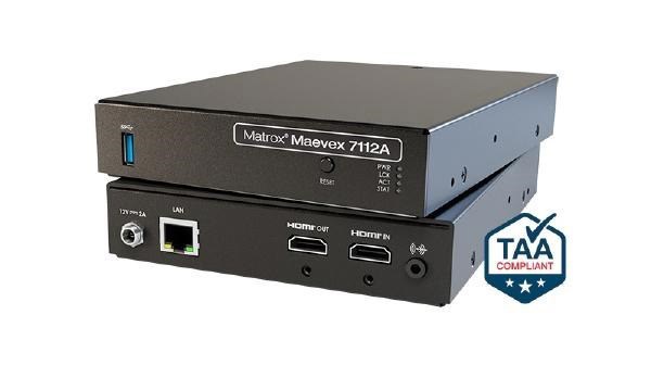Matrox Maevex 7112A Single-Channel 4K60 Avc/H.264 Video Encoder.