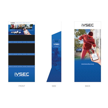 Ivsec Pos Display Stand -Footprint 70 X 42 X 180CM - Free With Ivsec Stocking Order