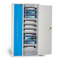 LapCabby Lyte 10 Wall For Tablets | 10-Device Wall Mounted Ac Charging Cabinet For Tablets Up To 11.8" - Vertical