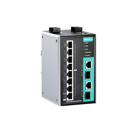 Moxa | EDS-P510A-8PoE-2GTXSFP-T | Managed Gigabit Ethernet Switch With 8 PoE/PoE+