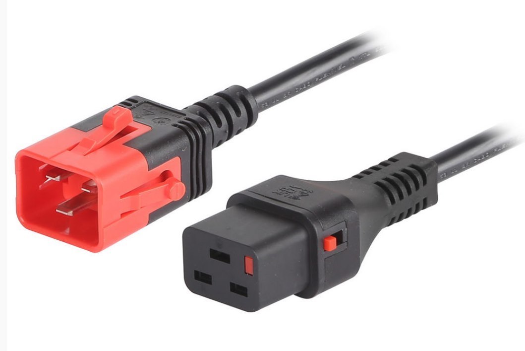 IEC LOCK dual lock C19 to C20 15A 1m