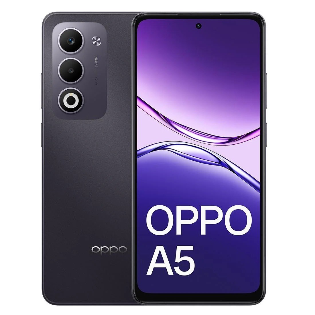 Oppo A5 4G 128GB - Midnight Purple (Cph2727au Purple)*Au Stock*, 6.67', HD+, 120Hz, 6GB/128GB, 50MP/5MP, Dual Sim, 6000mAh, 2 Years Warranty