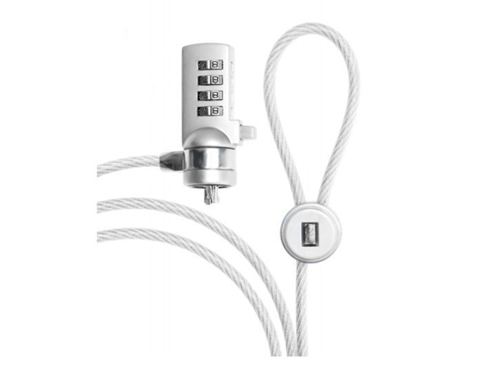 Multibrackets M Security Cable - LÅS FÖR Säkerhetskabel - Silver - 1.8 M