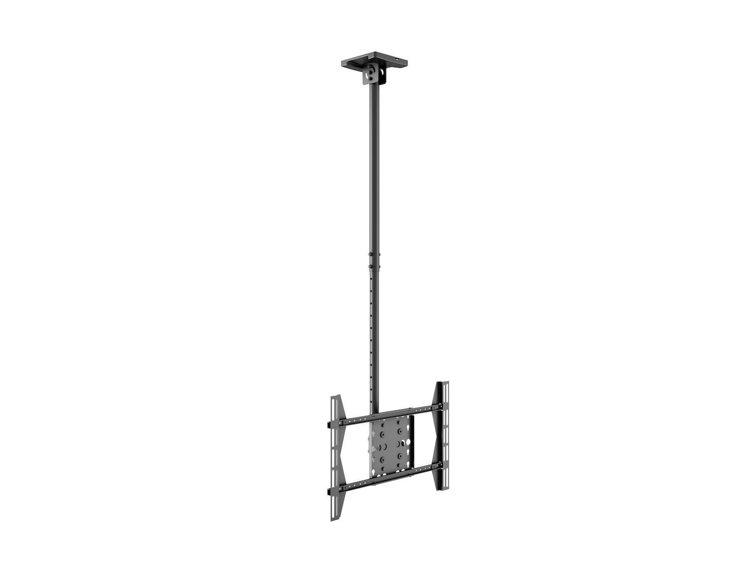 Multibrackets M Public Ceilingmount Large Single - Monteringssats (Takplatta, Lutande Takmontering, VSA-adapter) - FÖR LCD-display - STÅL - Svart - Skärmstorlek: 42"-63" - Takmonterbar