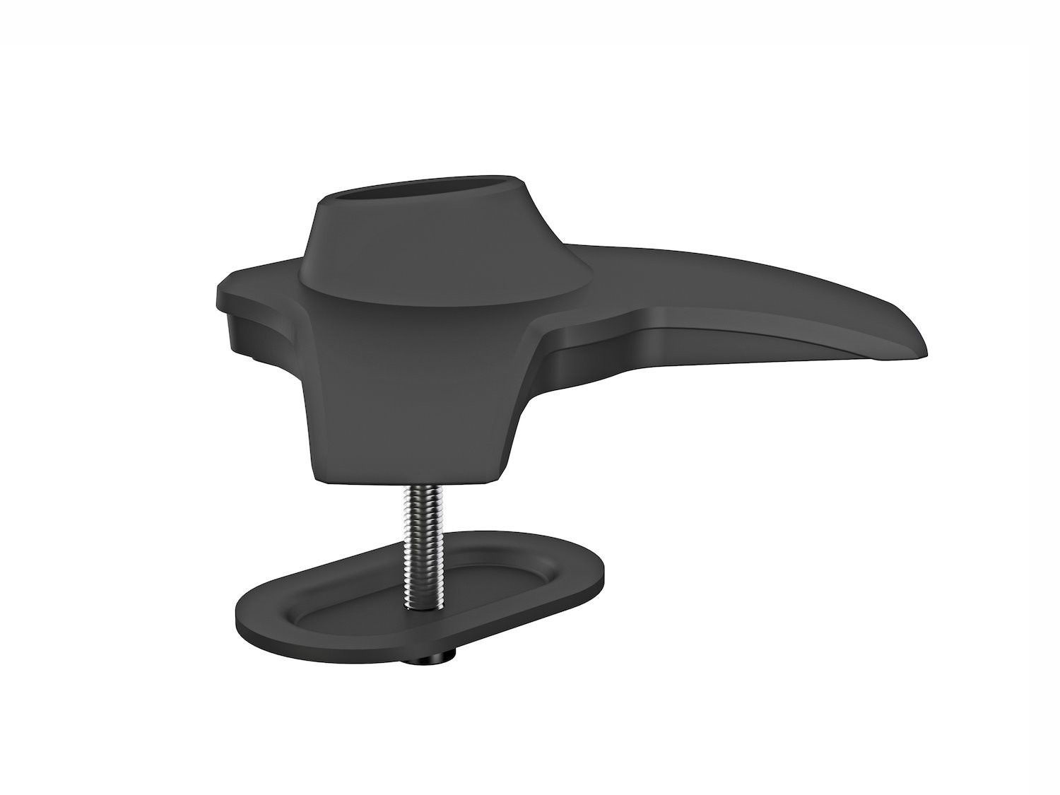 Multibrackets M Desktopmount Single / Dual / Triple Stand Grommet Base - Monteringskomponent (Plastringsbas) - FÖR LCD-display - Svart - Skrivbord