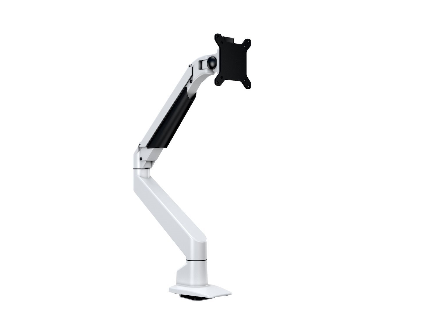 Multibrackets M Vesa Gas Lift Arm Single - Monteringssats (Vridbar Arm, Bordsfäste) - FÖR LCD-display - Aluminium - Vit - Skärmstorlek: 15"-32"