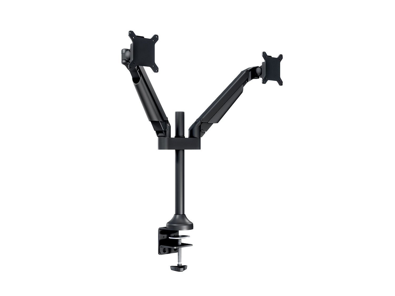 Multibrackets M Vesa Gas Lift Arm Dual - Monteringssats (Bordsfäste, 2 Vridbara Armar) - FÖR 2 LCD-bildskärmar - Aluminium - Svart - Skärmstorlek: 15"-32"