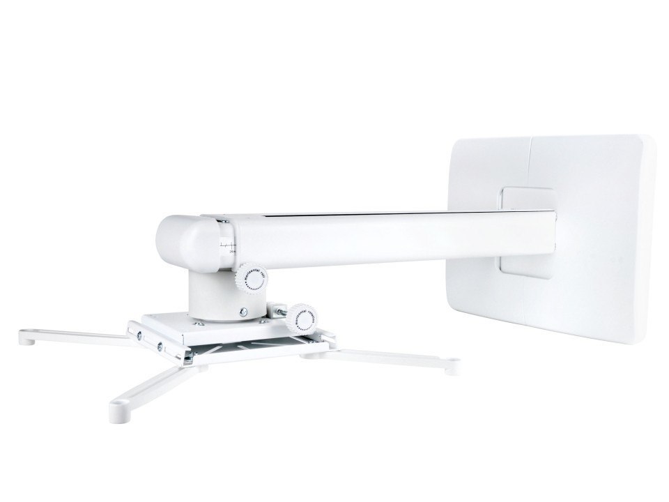 Multibrackets M Projector Mount Short Throw Deluxe - Monteringssats (Väggplatta, Monteringsadapter, Väggarm FÖR Närbild, Monteringsmaskinvara) - FÖR Projektor - Vit