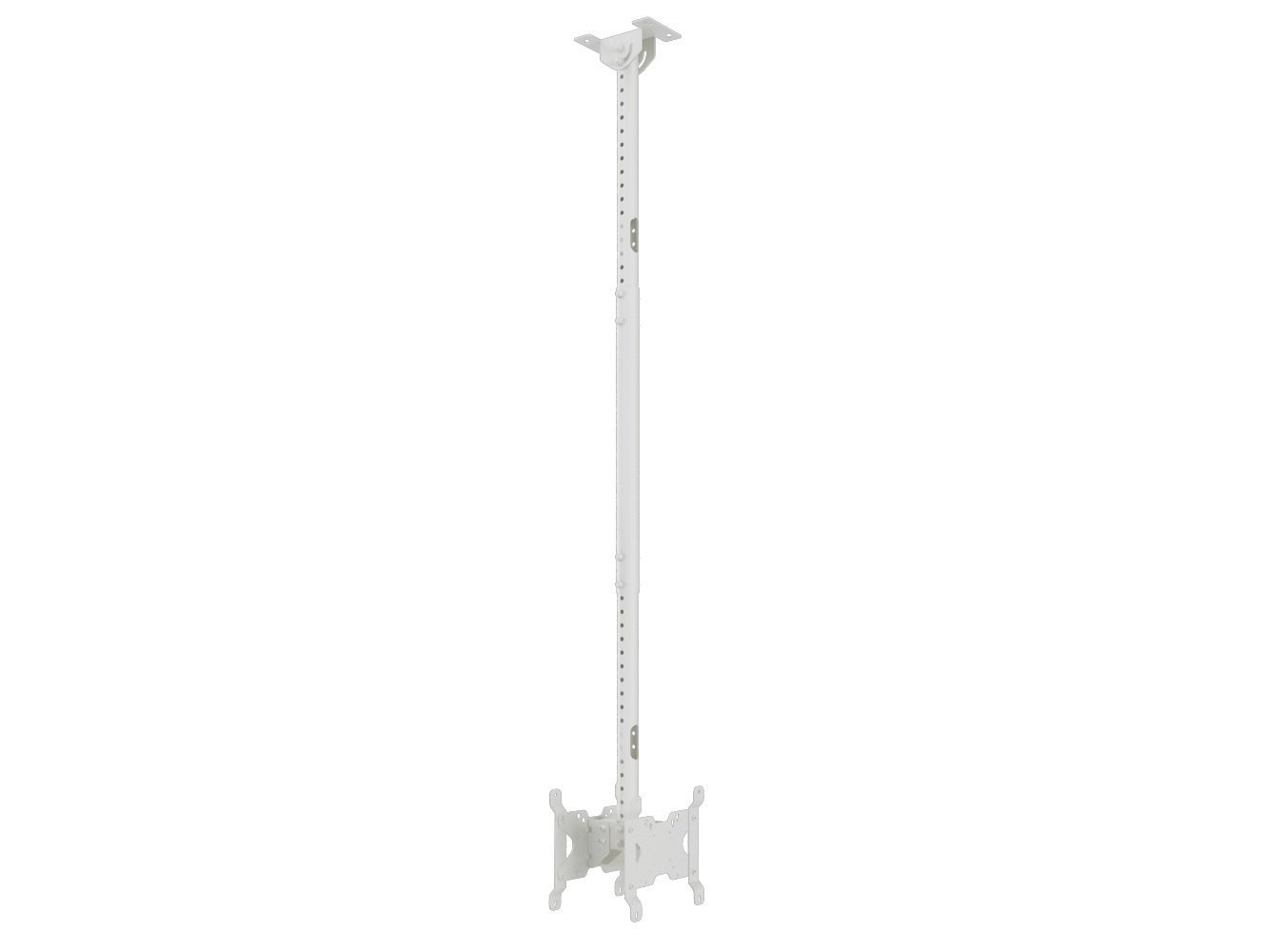 Multibrackets M Public Ceilingmount Small Back To Back - Konsol - FÖR 2 LCD-bildskärmar - STÅL - Vit - Skärmstorlek: 10"-32" - Takmonterbar