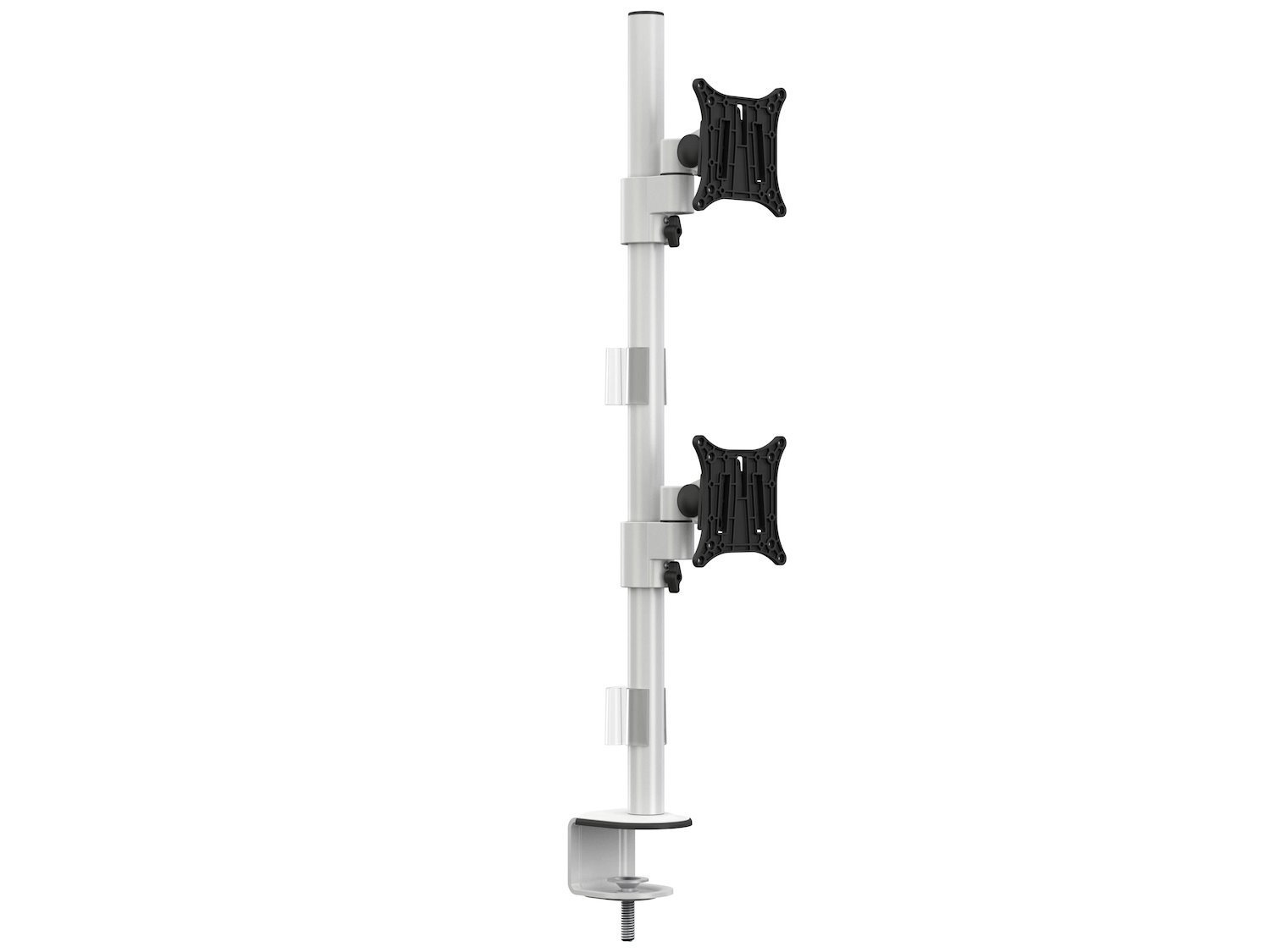 Multibrackets M Vesa Deskmount Officeline Dual Vertical - Monteringssats - FÖR 2 LCD-bildskärmar - STÅL - Vit - Skärmstorlek: 15"-30" - Disk-Monteringsbar