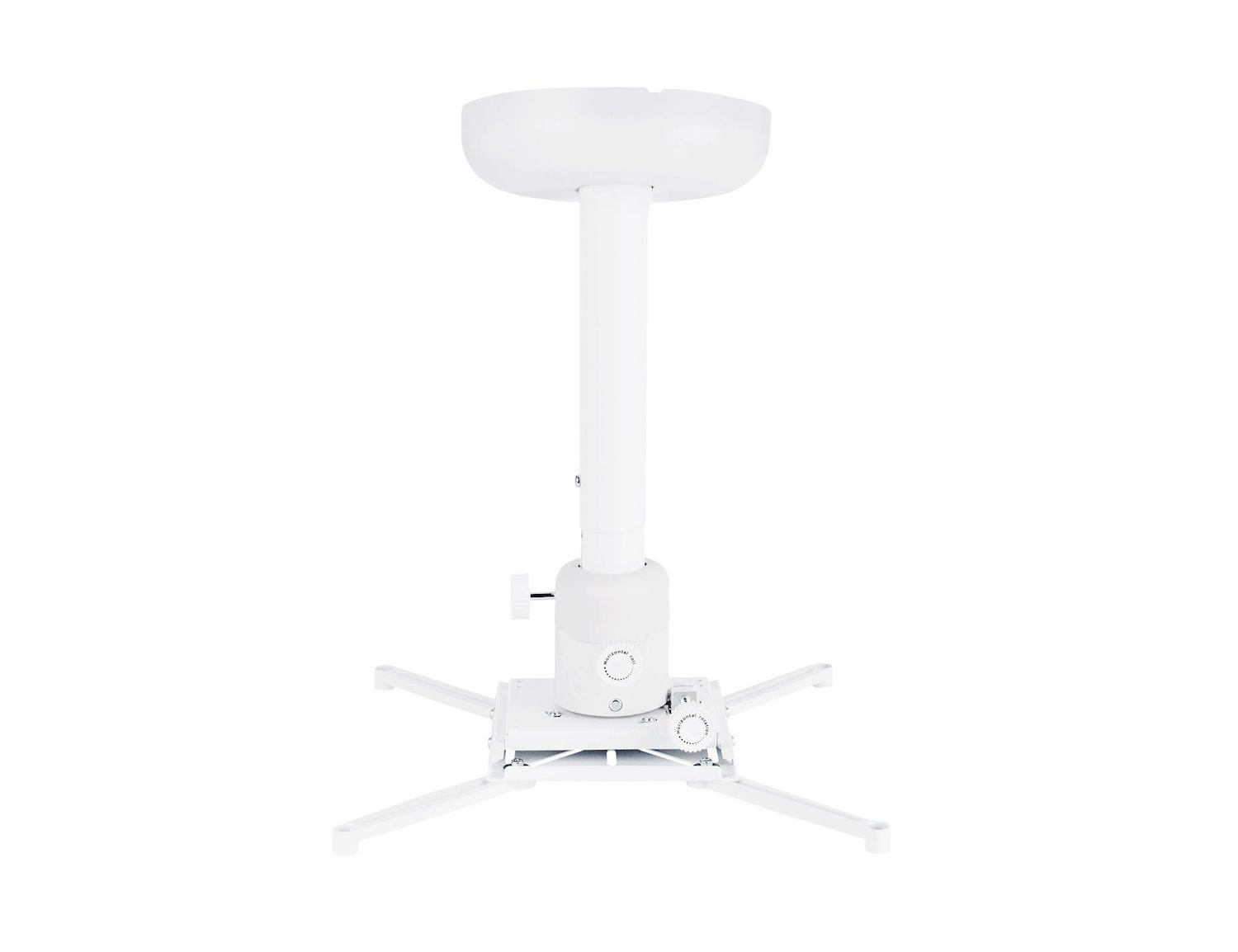 Multibrackets M Universal Projector Ceilingmount 300-500 With Fine Tune - Monteringskomponent (Takmontering, Kontakthållare, Teleskoppåle) - FÖR Projektor - Vit