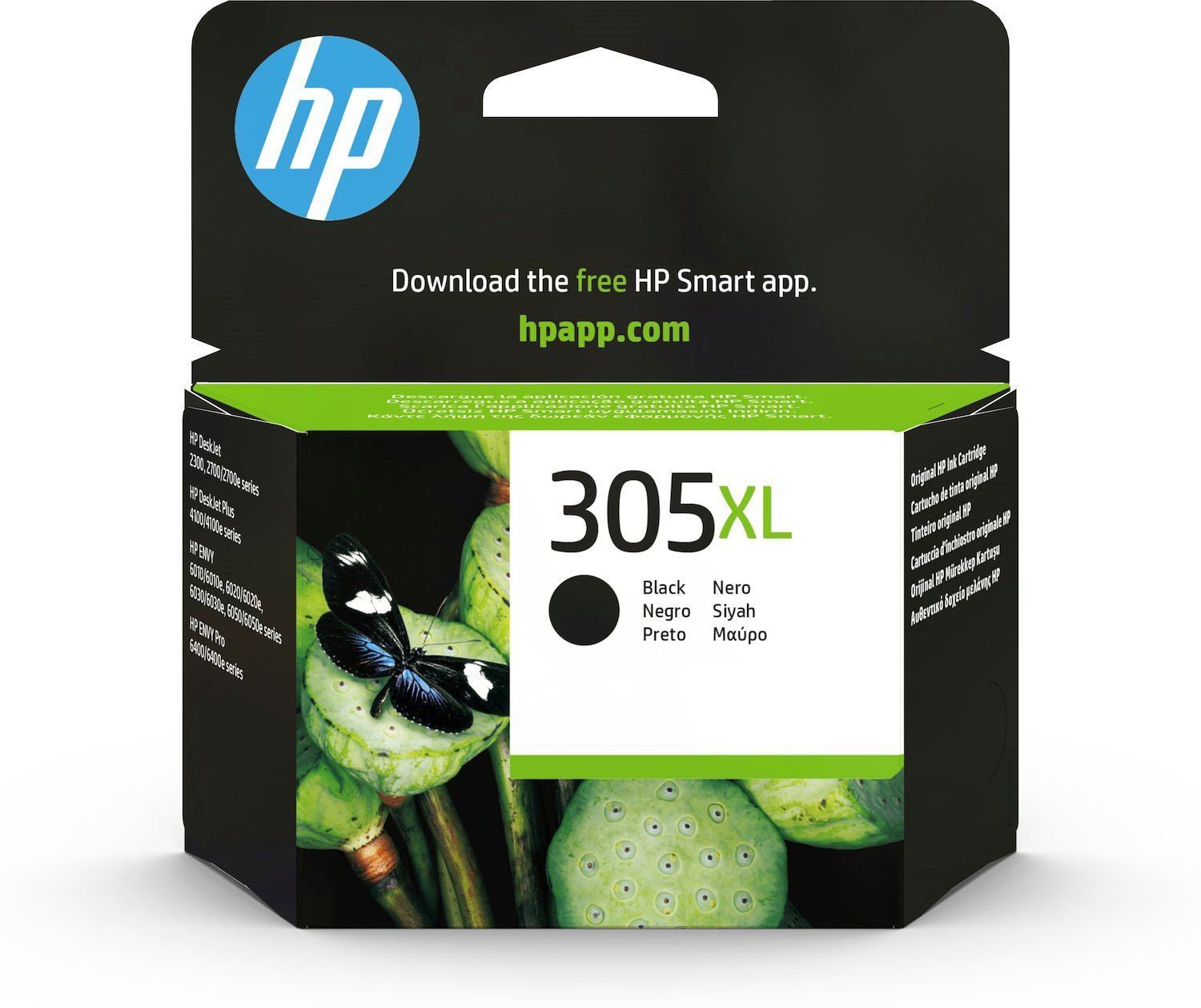 HP 305XL Original High (XL) Yield Inkjet Ink Cartridge - Pigment Black - 1 Pack